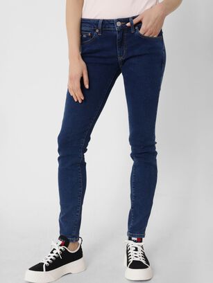 Jeans Sophie Skinny Fit Talle Bajo Azul Tommy Jeans,hi-res