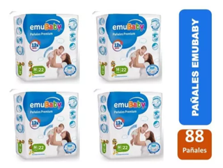 Emubaby Premium M X4 paquetes 88 pañales,hi-res