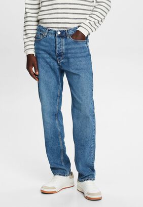 Jeans tiro medio corte recto estilo retro Hombre Esprit,hi-res