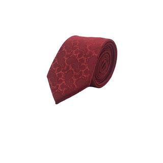 Corbata Lisa Roja Texturada Microfibra 7 cm,hi-res