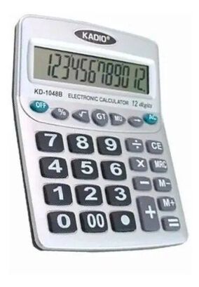 Calculadora De Escritorio Kadio Kd-1048b Grande 12 Dígitos,hi-res