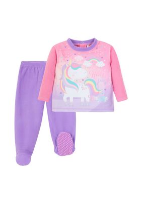 Pijama Bebé Niña Polar H2O Wear Rosa Oscuro,hi-res