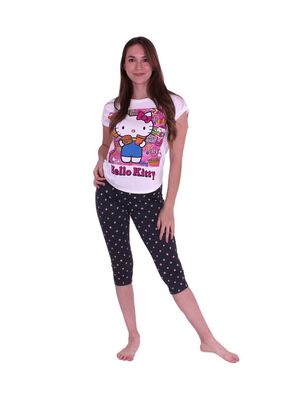 Pijama Mujer Algodón Hello Kitty,hi-res
