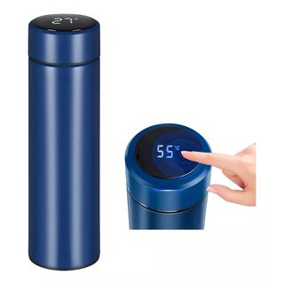 Termo Agua Caliente Inteligente Vaso Mug Termico Digital 500 azul,hi-res