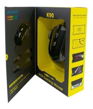 Mouse Gamer Aoas K90 Rgb Gaming Mouse Usb,hi-res