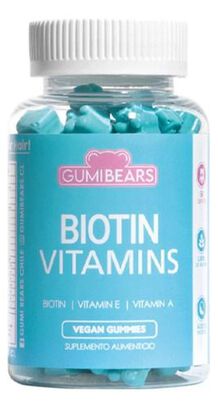 Gumi Bears Biotin Vitamins 60 Ositos Masticables - Pelo Sano,hi-res