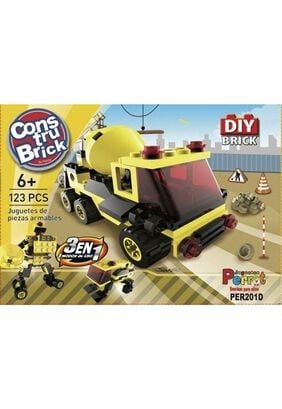 Juego Constru Brick Camion Hormigón 3 En 1 | Lego Compatible,hi-res