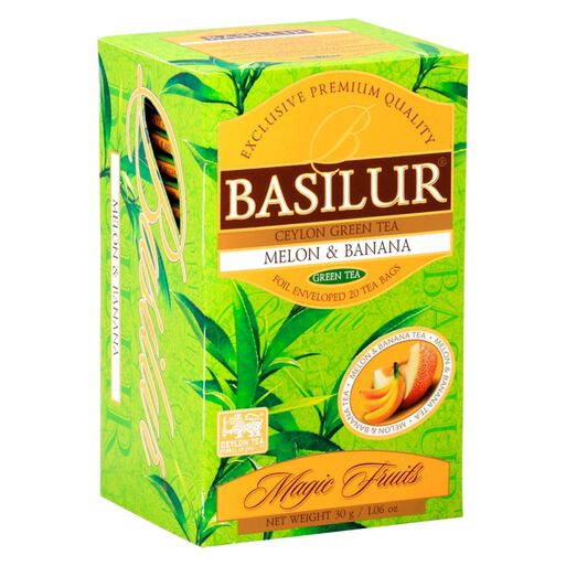 Te Frutal Verde Con Platano Y Melon 25 Bolsas - Basilur,hi-res