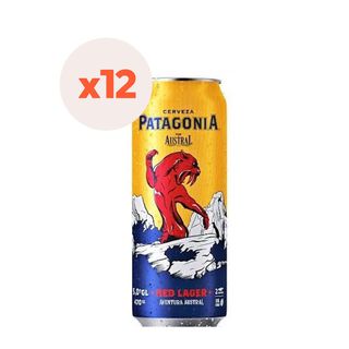 12X Cerveza Austral Patagonia Red Lata 5° 470Cc,hi-res