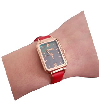 Reloj mujer diseño rectangular+caja,hi-res