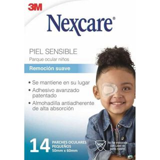 Nexcare Opticlude Parche Ocular Piel Sensible Tamano Niño (50mm x 60mm) s/latex 14 Unidades,hi-res
