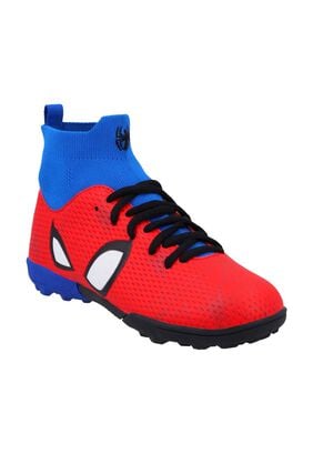 Zapato Baby Fútbol Caña Spiderman 2024 Rojo Ojos Marvel,hi-res