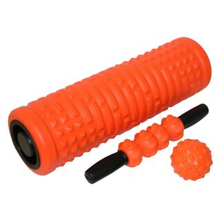 Foam Roller Pro 3 en 1 – Cilindro Masajeador Naranja,hi-res