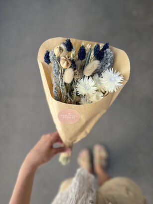 Flores Secas - Mini Cucurucho Índigo,hi-res