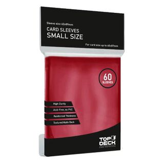 Protector de cartas tamaño Small Top Deck Rojo (62x89),hi-res