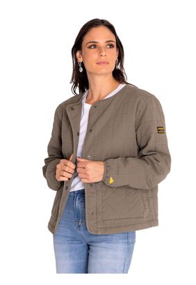 Chaqueta Mujer Heritage Lightweight Quilted Verde,hi-res