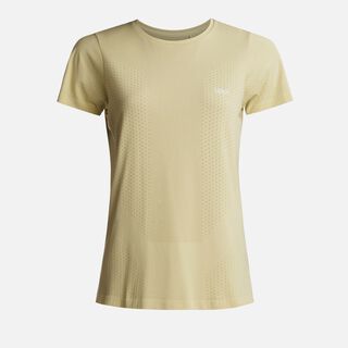 Polera Mujer  4 Run Seamless Trail Short Sleeve T-Shirt Amarillo Lippi,hi-res