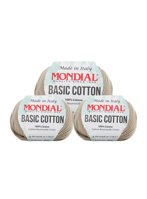 Basic Cotton 100% Algodón - Beige (pack 3 unid),hi-res