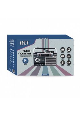 Radio Portatil IRT AM/FM/SW/USB/MSD 9 bandas negra