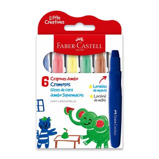 Crayones Jumbo Básicos Little Creatives Faber-Castell x6 und,hi-res