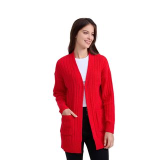 Sweater Mujer Tapado Rojo Oscuro Fashion´s Park,hi-res