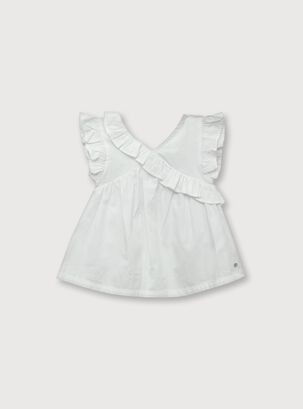 Blusa De Niña Navidad Blanco (6M A 4A) Opaline,hi-res