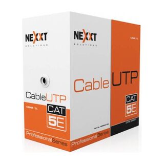 Bobina De Cable Red Cat5 Certificado Nexxt Ab355nxt01 Gris,hi-res