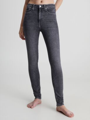 Jeans High Rise Skinny Negro Calvin Klein,hi-res