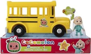 Vehículo De Juguete Bus Escolar Amarillo Cocomelon Jj,hi-res
