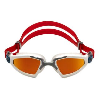Gafas De Natación Kayenne Pro Bco/gris Lente Espejado Rojo,hi-res