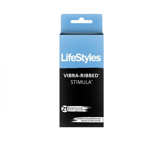 Caja 21 Condones - Lifestyles Vibra Ribbed,hi-res