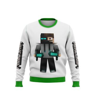Sweater Polerón Minecraft D5,hi-res