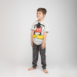 Pijama Niño Mickey Body Gris Disney,hi-res