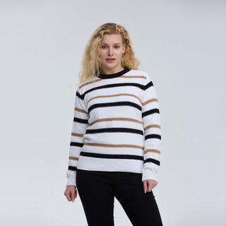 Sweater Mujer Bloques Crudo Fashion´s Park,hi-res