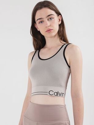 Bralette Ribbed Longline Multicolor Calvin Klein,hi-res