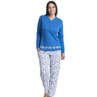 Pijama algodón azul Art 31533,hi-res