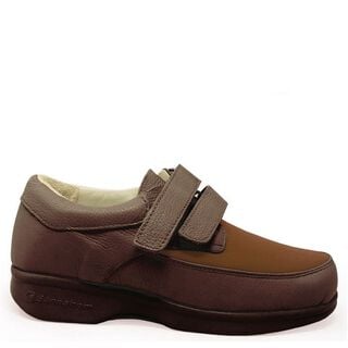 Zapato P/Diabetico C/Cierre Velcro Marron Talla 38-Blunding,hi-res