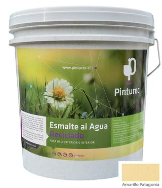 Esmalte al Agua Pinturec Satinado Amarillo Patagonia 4G,hi-res