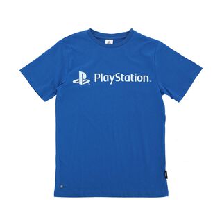 Polera Niño Azul Logo PlayStation,hi-res