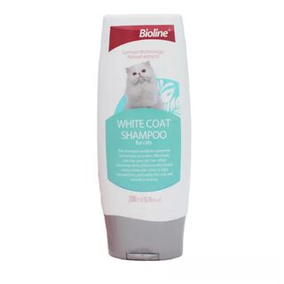 Shampoo Para Gatos Con Pelaje Blanco 200ml Bioline,hi-res