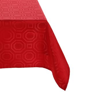 Mantel Rectangular Geometrico Rojo 140cm x 220cm,hi-res