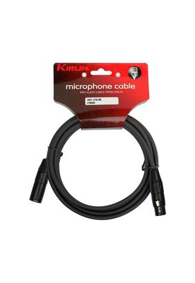 Cable Para Micrófono Kirlin Negro 10Mts Mpc-470Pb-10,hi-res