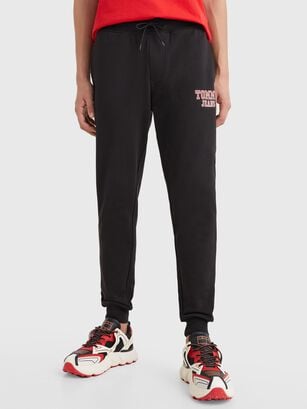 Joggers Graphic Slim Fit Negro Tommy Jeans,hi-res