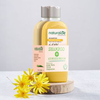 Set Naturaloe Shampoo + Acondicionador Reflejos Rubios 350ml,hi-res