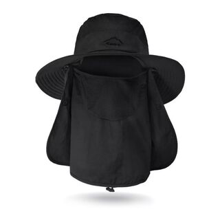 Sombrero Boonie Legionario Ala Ancha Para Protección Solar Negro,hi-res