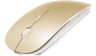 Mouse Silent 24g Inalámbrico Recargable Para Mac O Windows dorado,hi-res