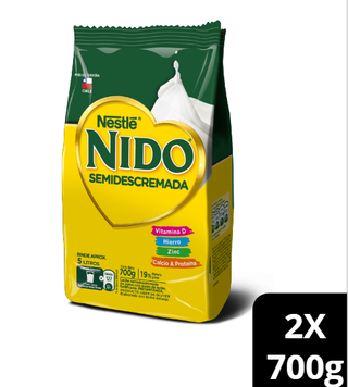 Pack Leche en polvo NIDO® Semidescremada Bolsa 700g x2,hi-res