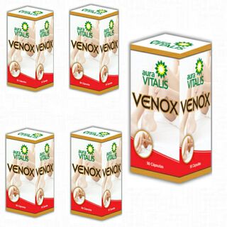 pack 5 frascos Venox 90 capsulas c/u Piernas Descansas Calambres Dolor,hi-res