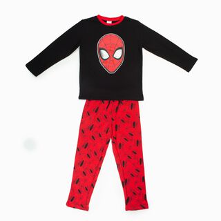 Pijama Niño Spiderman Arañas Negro Marvel,hi-res