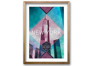 Cuadro 70x50 cm ilustración New york,hi-res